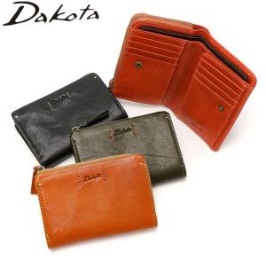 ダコタ小物+選べるノベルティ付 ダコタ 二つ折り財布 Dakota 財布 二つ折り ピチカート 小銭入れあり ミニ 本革 革 コンパクト レディース 0036368