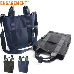 正規品1年保証 ENGAGEMENT エンゲージメント 2WAY トートバッグ ショルダーバッグ メンズ ショルダートート EGST-001