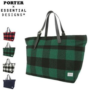 最大40%★4/28限定 エッセンシャルデザインズ×ポーター トートバッグ ESSENTIAL DESIGNS×PORTER バッファローチェックシリーズ メンズ レディース E1342802｜galleria-onlineshop