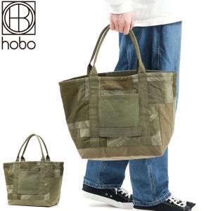 ホーボー トートバッグ hobo CARRY-ALL TOTE M UPCYCLED US ARMY CLOTH A4 18L 軽量 ミリタリー 日本製 メンズ レディース HB-BG3513｜galleria-onlineshop