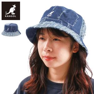 最大41%★5/12限定 カンゴール 帽子 ハット レディース KANGOL バケットハット バケハ ブランド デニム ダメージ おしゃれ DENIM MASHUP BUCKET 231-069623｜galleria-onlineshop