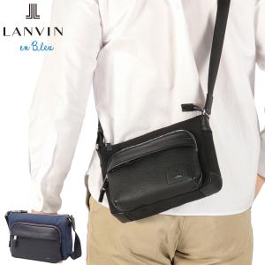 最大51%★8/16迄 ランバン オン ブルー ショルダーバッグ メンズ ナイロン 斜めがけバッグ LANVIN en Bleu 軽量 革 ショルダー ピケ ミニショルダー 526111