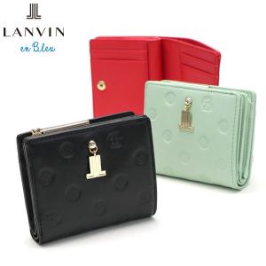 ランバンオンブルー 二つ折り財布 LANVIN en Bleu マルグリット コンパクト 本革 レディース 小銭入れ付き 483021