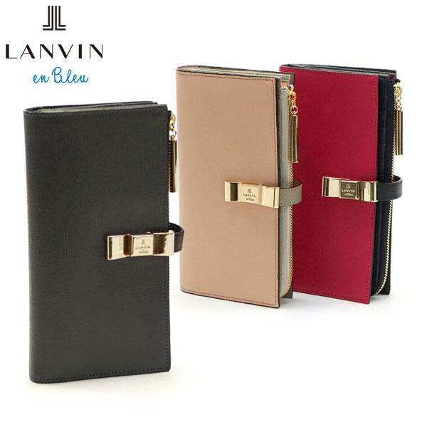 最大39%★5/1限定 ランバンオンブルー 長財布 LANVIN en Bleu ルビ 革 本革 レ...