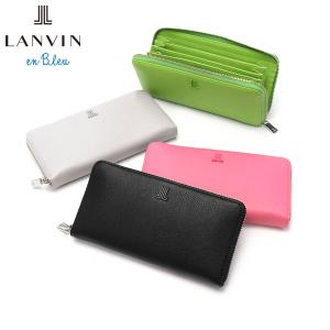 セール40%OFF ランバンオンブルー 長財布 レディース 本革 ブランド LANVINen Bleu 財布 軽量 ラウンドファスナー カリヨン ラウンド長財布 484250 爆買