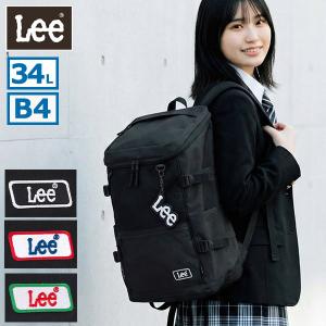 最大42%★3/30迄 Lee リュック メンズ レディース 大容量 通学 リー 大きめ 学生 34L A4 B4 PC 14インチ 通学リュック ボックス型 MOTO モト 320-4951