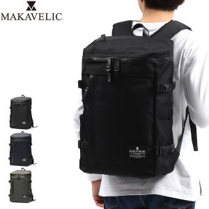 マキャベリック リュック メンズ レディース 大容量 おしゃれ 通学 シンプル 黒 MAKAVELIC バックパック ボックス型 カジュアル 3106-10121｜galleria-onlineshop