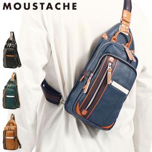 ムスタッシュ ボディバッグ MOUSTACHE スリングバッグ ワンショルダーバッグ 斜めがけ 合皮 ブランド メンズ レディース YVQ-5985