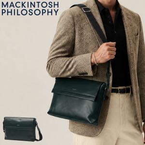 最大50%★10/4限定 マッキントッシュフィロソフィー ショルダーバッグ メンズ MACKINTOSH PHILOSOPHY バッグ 斜めがけ 小さめ 軽量 本革 レザー 革 B5 73111