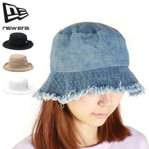 最大51%★5/22迄 正規取扱店 NEW ERA 帽子 バケットハット レディース メンズ 大きい ニューエラ UV 春夏 バケハ ブランド コットン バケット01 Cut Off