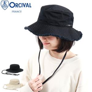 最大41%★5/26限定 オーシバル フリンジハット ORCIVAL FRINGE HAT 帽子 フリンジバケットハット バケハ コットン 紐付き オーチバル レディース OR-H0083LCL｜galleria-onlineshop