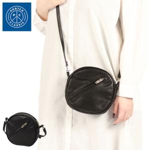 最大51%★5/17限定 ポーター クラシック ショルダーバッグ メンズ レディース ミニ Porter Classic RIDERS LEATHER PEACE POUCH W SILVER ZIPPER PC-017-3699