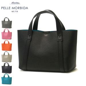 ペッレモルビダ/PELLE MORBIDA クロコ型押し　ミニトートバック PELLE MORBIDA - Tela Marinaシリーズ クロコ型押しレザー ミニトート