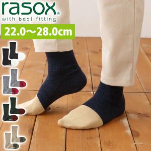 最大31% 12/25限定  ラソックス 靴下 rasox ニューウォームウール クルー ソックス 暖かい クルー丈 日本製 メンズ レディース CA182CR02