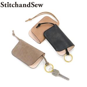 最大44%★5/18.19限定 ステッチアンドソー キーケース StitchandSew キーカバー ベル型 筒形 クロシェット 本革 レザー ストラップ付き レディース 日本製 KH103｜galleria-onlineshop