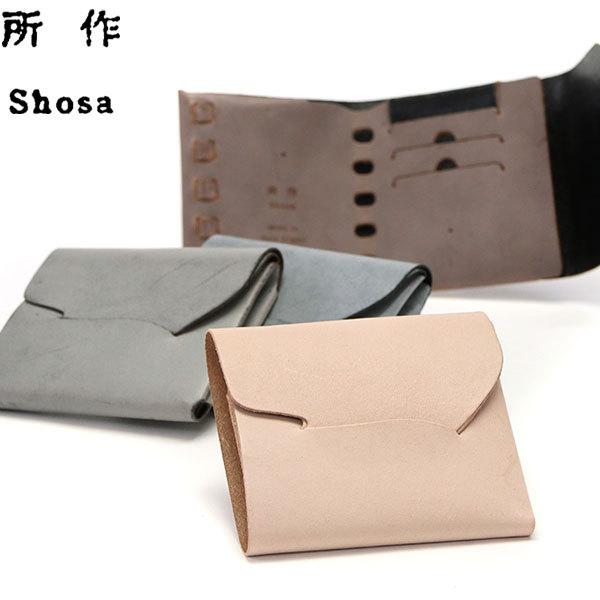 最大50%★10/26迄 所作 財布 Shosa ショサ ブライドル cp3.5 三つ折り財布 ウォ...