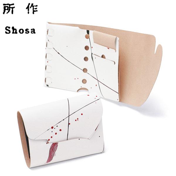 最大50%★10/26迄 所作 財布 メンズ レディース Shosa ショサ 三つ折り財布 本革 レ...