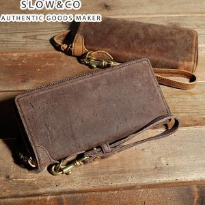 最大40%★5/5限定 スロウ 財布 SLOW 長財布 kudu クーズー round short wallet 二つ折り 本革 333S11501｜galleria-onlineshop