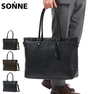 ゾンネ トートバッグ メンズ B4 大きめ ブランド SONNE バッグ 革 本革 ビジネス ビジネスバッグ 通勤 CLAUDIO 2WAY TOTE BAG SOX005｜galleria-onlineshop