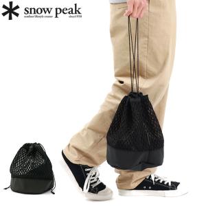 最大36%★5/12限定 スノーピーク バッグ snow peak Double Face Mesh Kinchaku 巾着バッグ 巾着 ショルダー 9L メッシュ メンズ レディース AC-22SU009BK｜galleria-onlineshop