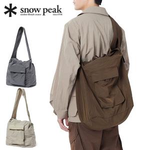 最大45%★5/15限定 スノーピーク ショルダーバッグ メンズ レディース 大きめ snow peak ブランド 巾着 大容量 軽量 B4 Ripstop Wrap Cross Bag SB-26SU002
