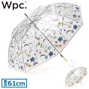 Wpc. 長傘 Wpc ダブリュピーシー ワールドパーティー 刺繍風アンブレラ 傘 ビニール傘 雨傘 61cm ジャンプ式 耐風 花柄 通勤 レディース｜galleria-onlineshop