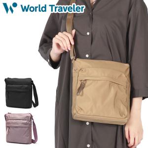 最大51%★8/16迄 ワールドトラベラー ショルダーバッグ レディース メンズ World Traveler 軽量 軽い 小さめ 斜めがけ エース ブランド 旅行 A5ミラ 17531