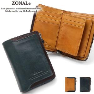 ZONALe ゾナール 二つ折り財布 ORLO オルロ 小銭入れ あり 本革 レザー 31222 メンズ レディース