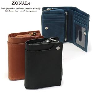 ゾナール 財布 ZONALe 二つ折り 縦型二つ折り財布 VINTAGE ヴィンテージ 革 小銭入れ付き コンパクト ブランド メンズ レディース 31142