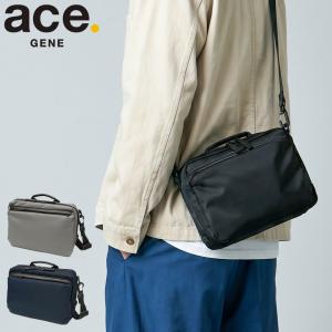 最大51%★8/16迄 正規品5年保証 エースジーン ショルダーバッグ メンズ 軽量 ace.GENE 小さめ 旅行 撥水 斜めがけ ショルダー 4L 2WAY メトレクス 19112