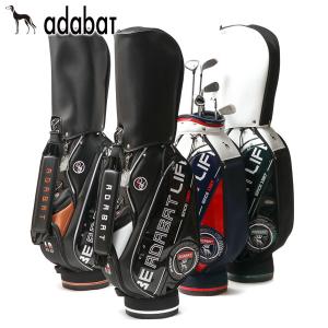 アダバット キャディバッグ メンズ レディース 軽量 adabat ゴルフ カート 47インチ 5分割 9.0型 フード ショルダー ラウンド ABC429