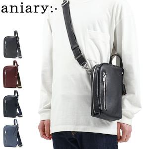 最大51%★12/29迄 正規取扱店 アニアリ ショルダーバッグ aniary Shrink Leather ショルダー バッグ 2WAY 革 日本製 メンズ レディース 07-03006