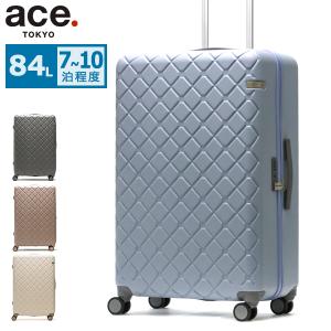 5年保証 エーストーキョー スーツケース L Lサイズ ace.TOKYO 軽量 軽い 大型 7泊 長期 84L レディース ブランド 旅行 スカーラ 05384｜galleria-store