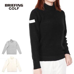 日本正規品 ブリーフィングゴルフ ゴルフウェア レディース 秋 冬 長袖 BRIEFING GOLF トップス タートルネック URABAN ATHLETE BRG243W29