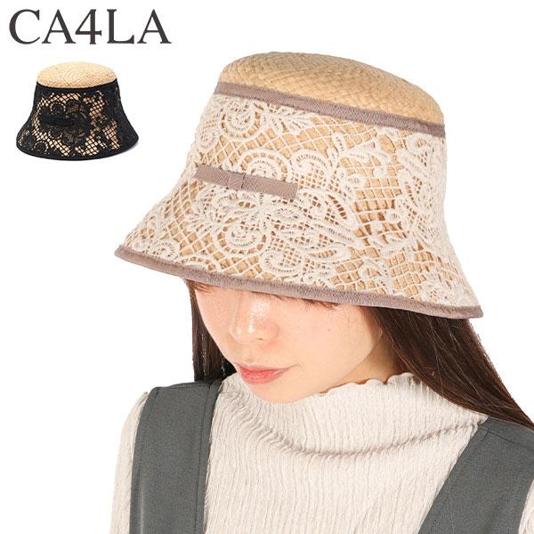 最大51%★2/20限定 CA4LA ハット 帽子 レディース 春夏 カシラ 日除け帽子 バケットハ...