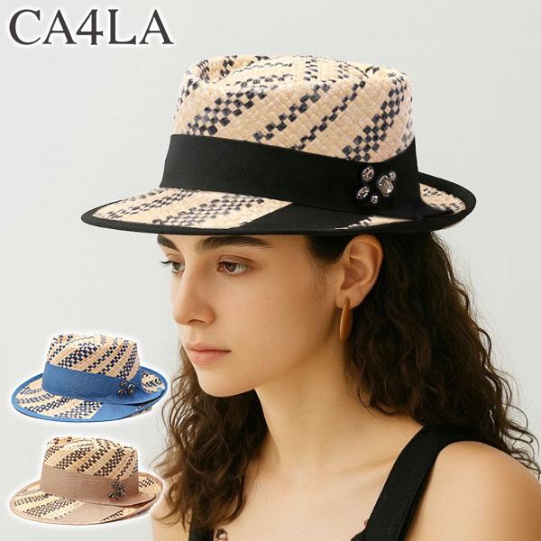 最大51%★2/20限定 CA4LA ハット 帽子 レディース 春夏 カシラ ポークパイハット 日除...