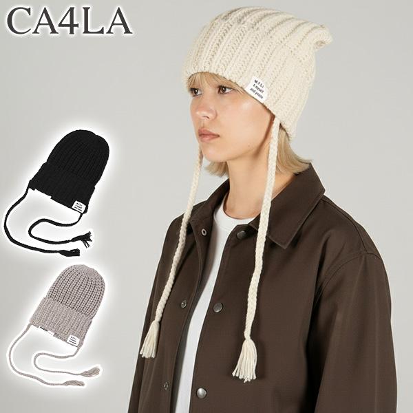 最大50%★11/5限定 CA4LA ニット帽 レディース メンズ 無地 ブランド 大きめ 大きめサ...