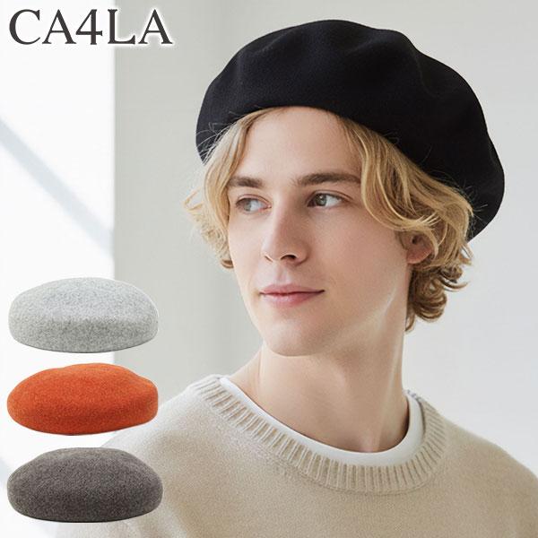 最大51%★2/20限定 CA4LA ベレー帽 メンズ レディース カシラ 帽子 ウール 秋冬 ベー...