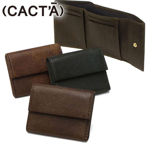 最大51%★3/13迄 カクタ 三つ折り財布 (CACT'A) 財布 ブランド 本革 三つ折り ミニ...