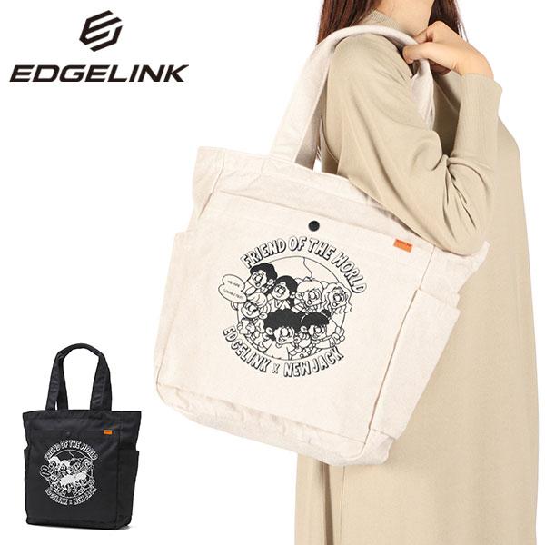 セール30%OFF エッジリンク トートバッグ メンズ レディース 大きめ 大容量 ファスナー付き ...