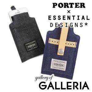 エッセンシャルデザインズ×ポーター iPhone5 ケース アイフォン5 ケース ESSENTIAL DESIGNS×PORTER デニム×レザーシリーズ ポ-タ- 吉田カバン E1332809｜galleria-store