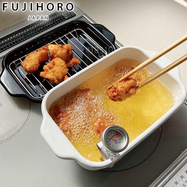 最大42%★12/17限定 富士ホーロー 天ぷら鍋 FUJIHORO 角型天ぷら鍋 ホーロー鍋 ミニ...