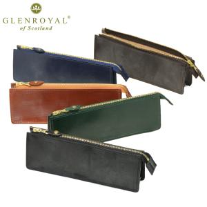 最大51%★7/3限定 正規品3カ月保証 グレンロイヤル ペンケース 大人 革 本革 おしゃれ GLENROYAL ペン ケース コンパクト ZIP PEN CASE 03-6057