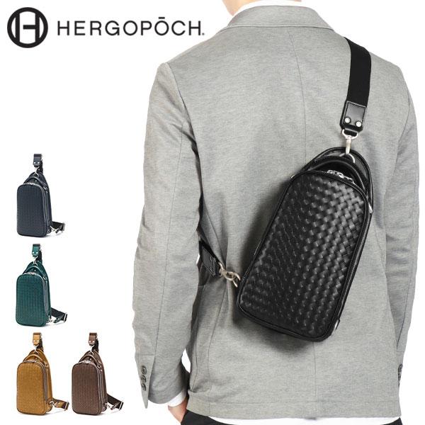 最大33%★5/9限定 正規取扱店 エルゴポック ボディバッグ メンズ 本革 革 レザー HERGO...