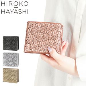 HIROKO HAYASHI◇2つ折り財布/牛革/GLD/レディース : セカンド