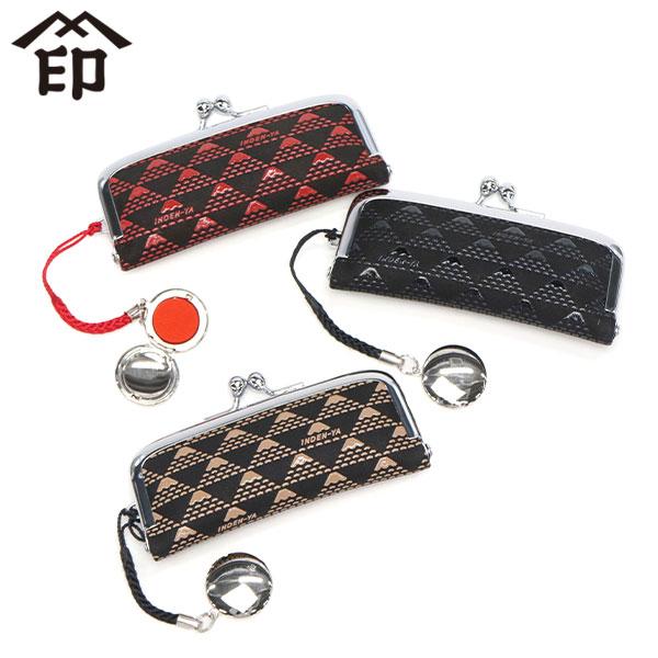 最大47%★11/30迄 【メール便で送料無料】印傳屋 印鑑ケース 朱肉付き シャチハタ おしゃれ ...