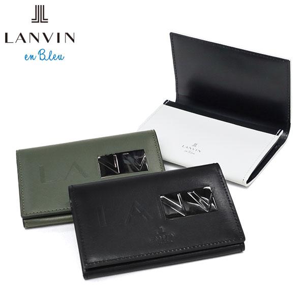 最大50%★11/5限定 ランバン オン ブルー 名刺入れ メンズ 本革 LANVIN en Ble...