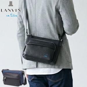 最大51%★8/16迄 ランバン オン ブルー ショルダーバッグ メンズ ナイロン 斜めがけバッグ LANVIN en Bleu 軽量 革 ショルダー ピケ ミニショルダー 526111