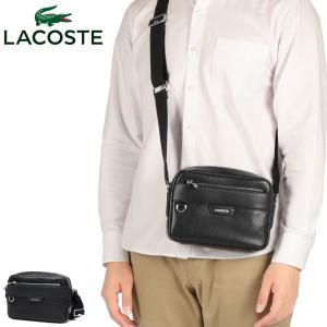 最大50%★8/25限定 ラコステ ショルダーバッグ メンズ レディース 斜めがけバッグ 小さめ LACOSTE 本革 軽量 オシアン レザーレポーターバッグ NH5048OI