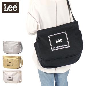 最大44%★6/21迄 Lee ショルダーバッグ メンズ レディース 大きめ ブランド リー 斜めがけ 軽量 キャンバス 大容量 A4 B4 通学 ファスナー付き elf 320-1353
